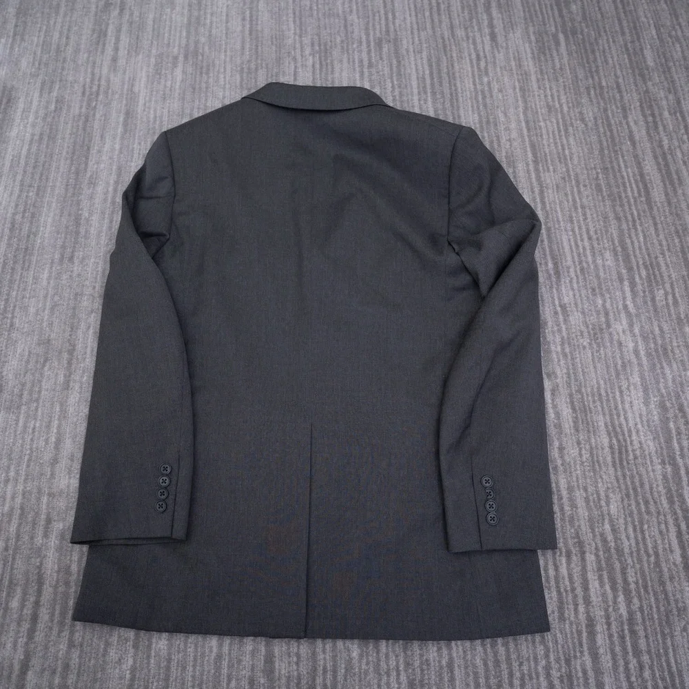 Banana Republic Modern Wool Blazer Men 42R Charcoal Gray 3-Button Suit Jacket